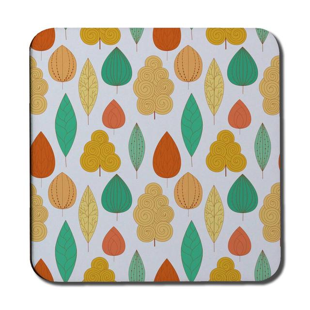 Decorative Leaves Coaster (Set of 6) Brambly Cottage on Productcaster.