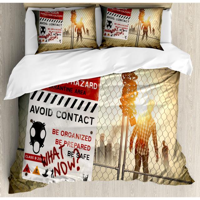 Breiah No Pattern Duvet Cover Set with Pillowcases 17 Stories Size: Double - 2 Standard Pillowcases on Productcaster.