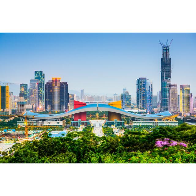 Shenzhen, China Skyline by SeanPavonePhoto - Wrapped Canvas Print 17 Stories Size: 61cm H x 91cm W on Productcaster.