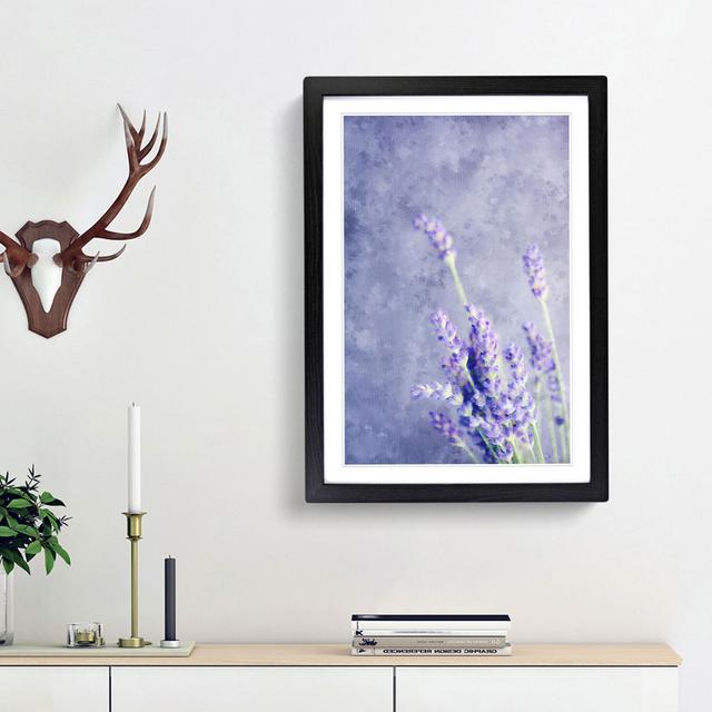 Pretty Purple Lavender - Picture Frame Painting Print East Urban Home Size: 63cm H x 45cm W x 2cm D, Frame Option: Black Framed on Productcaster.