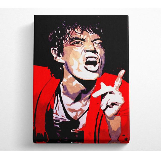 Mike Jagger Rolling Stones - Wrapped Canvas Art Prints Rosdorf Park Size: 121.9cm H x 81cm W x 10cm D on Productcaster.