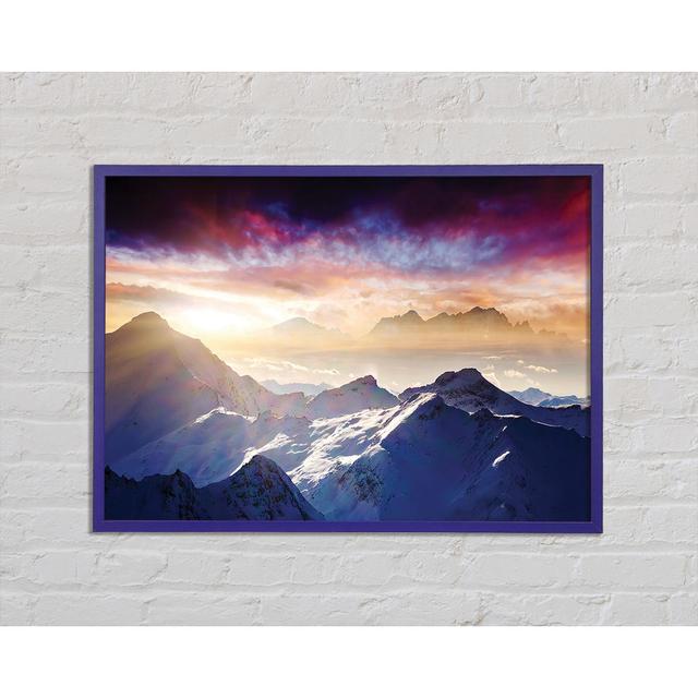 Snow Mountains 2 - Single Picture Frame Art Prints Union Rustic Size: 21cm H x 29.7cm W x 2cm D on Productcaster.