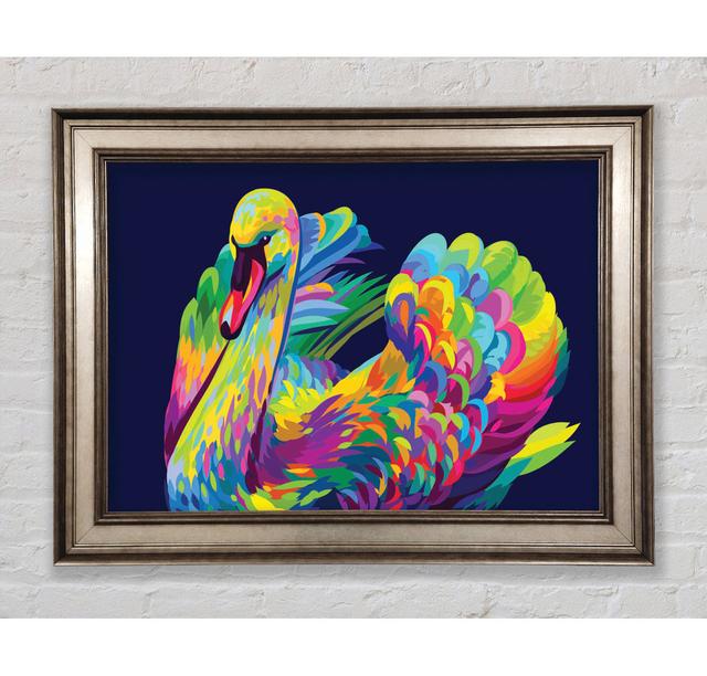 The Vibrant Swan Sitting Framed Print Bright Star Size: 59.7cm H x 84.1cm W on Productcaster.