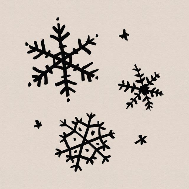 Snowflake Sketch II by Jacob Green - Wrapped Canvas Art Prints Marlow Home Co. Size: 51cm H x 51cm W x 3.8cm D on Productcaster.