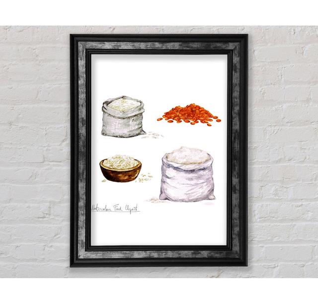 Flour And Rice - Single Picture Frame Art Prints Bright Star Size: 42cm H x 21cm W x 8cm D on Productcaster.