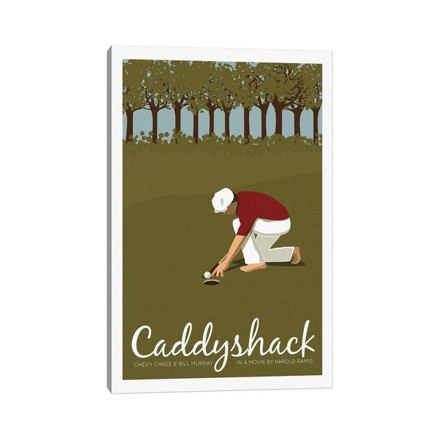 Caddyshack by Claudia Varosio - Graphic Art Print on Canvas Corrigan Studio Format: Wrapped Canvas, Size: 45.72cm H x 30.48cm W x 1.91cm D on Productcaster.