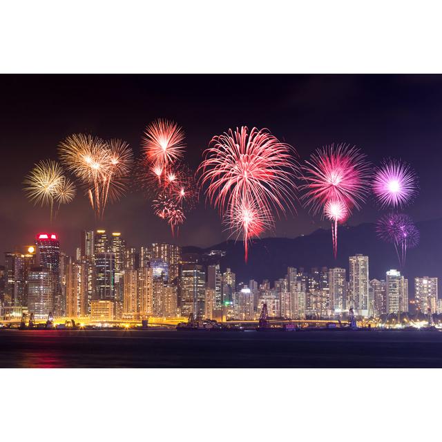 Foyil Fireworks Festival by Geargodz - Wrapped Canvas Photograph Latitude Run Size: 51cm H x 76cm W x 3.8cm D on Productcaster.