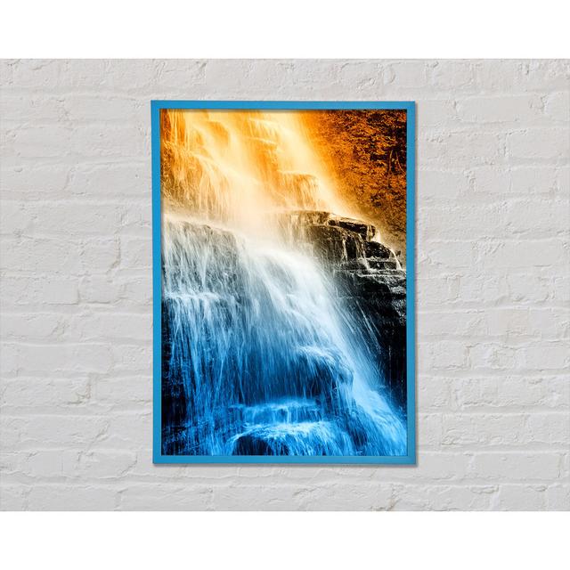 Stunning Sun Framed Print Union Rustic Size: 59.7cm H x 42cm W x 2cm D, Format: Blue Framed Paper on Productcaster.