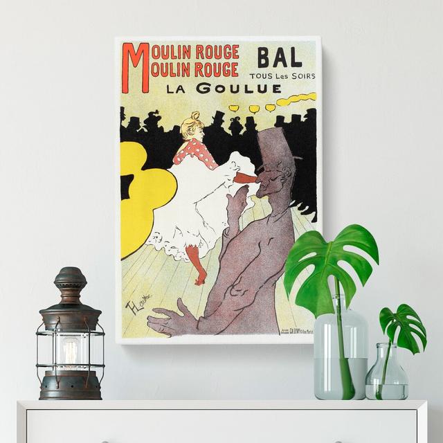 Cabaret La Goulue Vol.2 by Henri De Toulouse-Lautrec - Wrapped Canvas Painting East Urban Home Size: 60cm H x 40cm W x 3cm D on Productcaster.