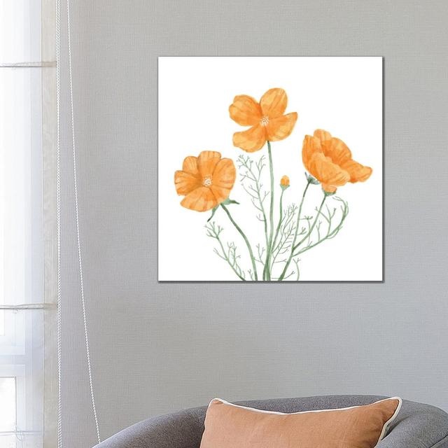 Wildflower Group III by Bannarot - Wrapped Canvas Gallery-Wrapped Canvas Giclée Rosalind Wheeler Size: 66.04cm H x 66.04cm W x 1.91cm D on Productcaster.