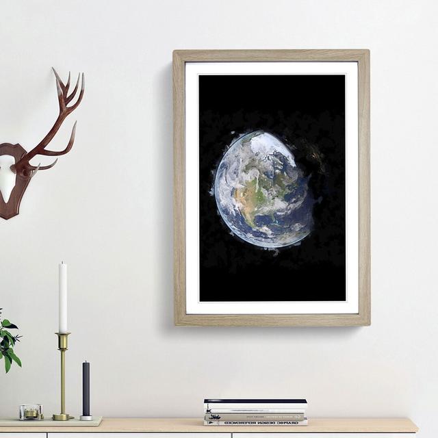 The Beauty of Planet Earth - Picture Frame Graphic Art Print East Urban Home Size: 36cm H x 27cm W x 2cm D, Frame Option: Oak Framed on Productcaster.