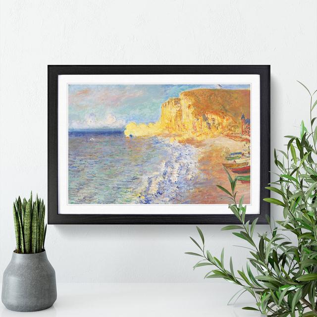 Morning in Etretat by Claude Monet - Picture Frame Painting East Urban Home Frame Option: Black, Size: 48cm H x 65cm W x 2cm D on Productcaster.