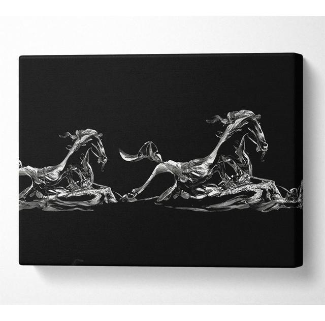 Water Horses - Print Marlow Home Co. Size: 50.8cm H x 81.3cm W x 10cm D on Productcaster.