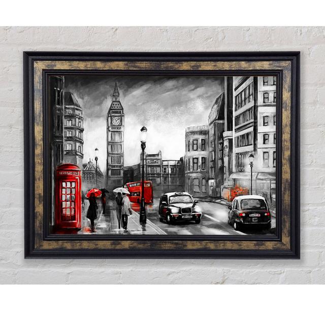 Iconic London Streets - Single Picture Frame Art Prints Bright Star Size: 59.7cm H x 84.1cm W x 8cm D on Productcaster.