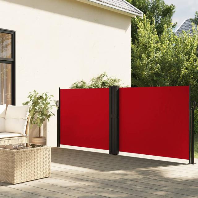 Symple Stuff Retractable Side Awning Symple Stuff Colour: Red, Size: 140 x 1200 cm on Productcaster.