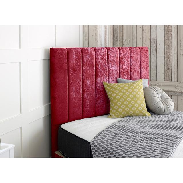 Upholstered Headboard Mercer41 Size: Single (3'), Colour: Rose on Productcaster.