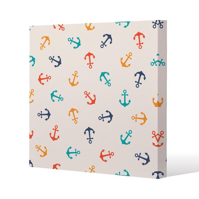 Multi Coloured Anchors Canvas Print Andrew Lee on Productcaster.