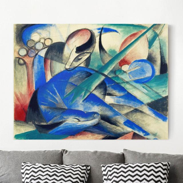 Dreaming Horse by Franz Marc - Wrapped Canvas Art Print Rosalind Wheeler Size: 60cm H x 80cm W on Productcaster.