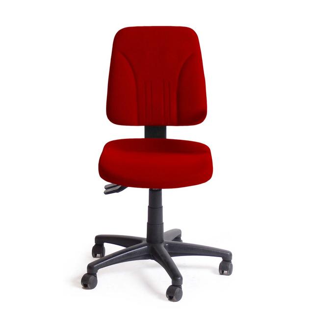 Desk Chair Symple Stuff Colour: Red, Arm Type: Fixed armrests on Productcaster.