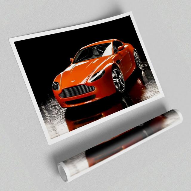 Aston Martin - Unframed Graphic Art Print on Paper East Urban Home Size: 59.4 cm H x 84.1cm W on Productcaster.