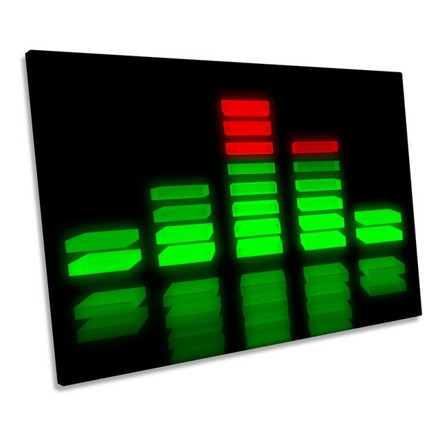 Music Equalizer Dj Picture Canvas Wall Art Print Ebern Designs Size: 81.3cm H x 121.9cm W x 4cm D on Productcaster.