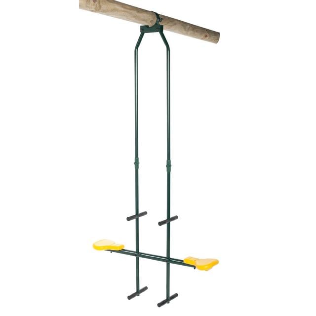 SwingKing Green/Yellow Two Person Glider Swing Seat with Chains SwingKing on Productcaster.