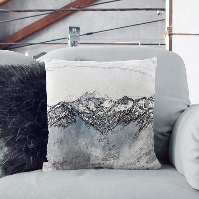 Hidden Lake in Whistler Canada Cushion with Filling East Urban Home Size: 55cm H x 55cm W x 20cm D, Backing Colour: Black on Productcaster.