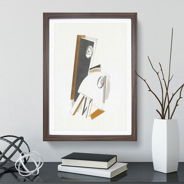 Composition Vol.5 by El Lissitzky - Picture Frame Painting East Urban Home Frame Option: Walnut Framed, Size: 65cm H x 48cm W x 2cm D on Productcaster.