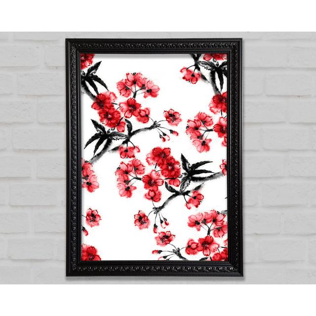 Cherry Blossom Branches - Single Picture Frame Art Prints Bright Star Size: 42cm H x 29.7cm W on Productcaster.