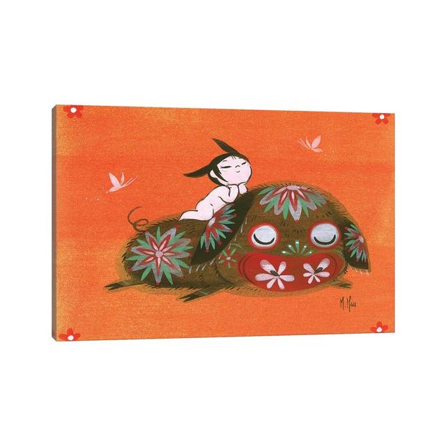 Piggy Smile by Martin Hsu - Wrapped Canvas Graphic Art Latitude Vive Size: 30.48cm H x 45.72cm W x 1.905cm D on Productcaster.