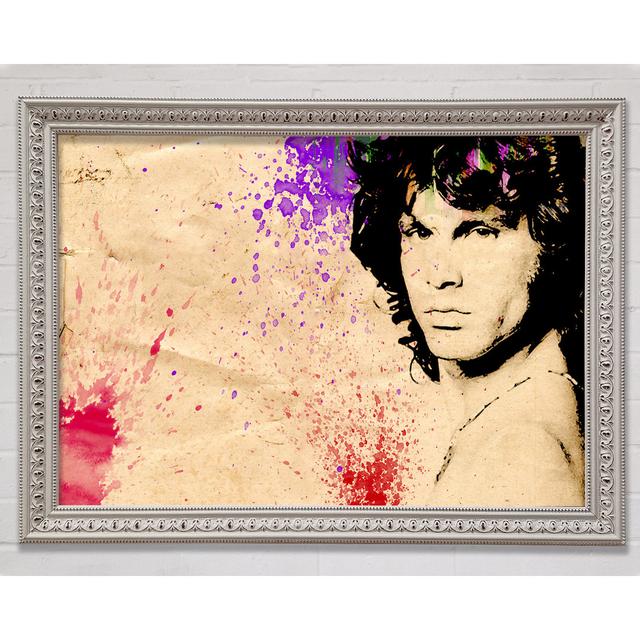 Jim Morrison Colour Splash - Single Picture Frame Art Prints Bright Star Size: 100cm H x 141.4cm W x 3cm D on Productcaster.