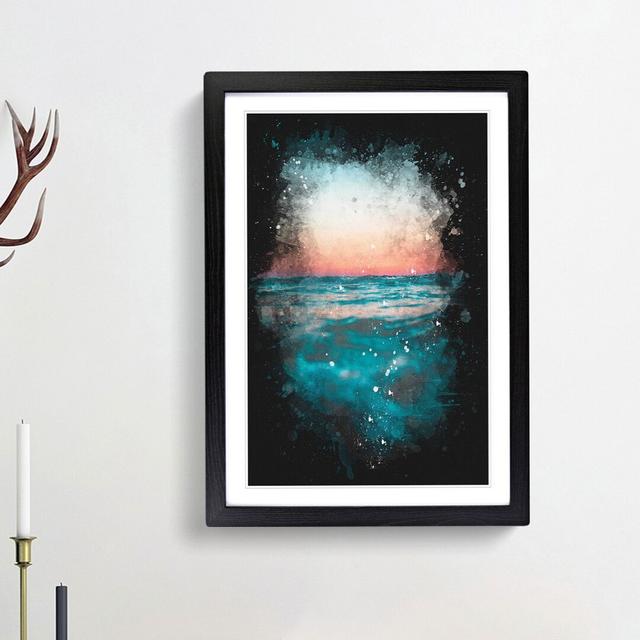 Panama City Beach in Florida - Picture Frame Graphic Art Print East Urban Home Frame Option: Black Framed, Size: 45cm H x 33cm W x 2cm D on Productcaster.