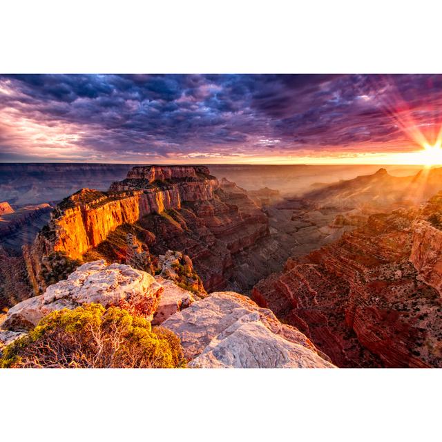 North Rim Grand Canyon Cape Royal - Wrapped Canvas Print Gracie Oaks Size: 51cm H x 76cm W x 3.8cm D on Productcaster.