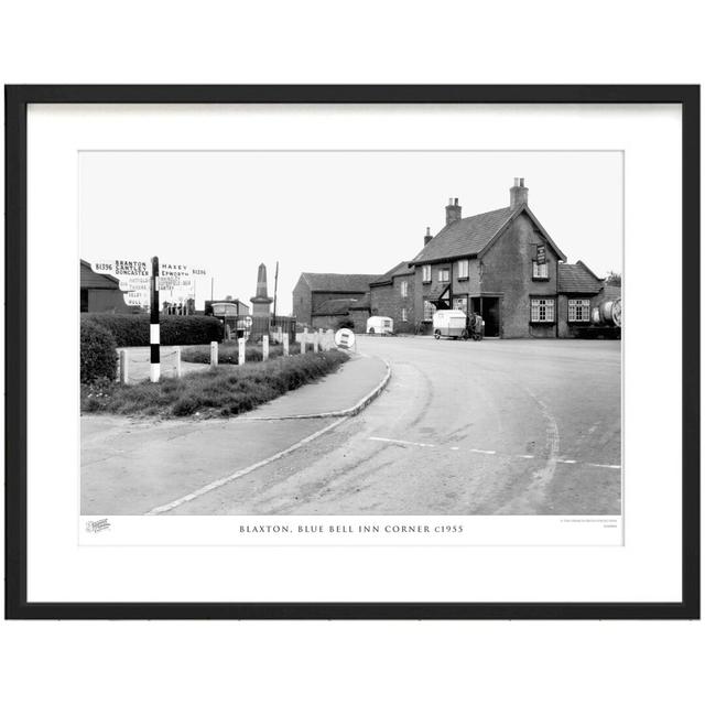 'Blaxton, Blue Bell Inn Corner C1955' - Picture Frame Photograph Print on Paper The Francis Frith Collection Size: 40cm H x 50cm W x 2.3cm D on Productcaster.