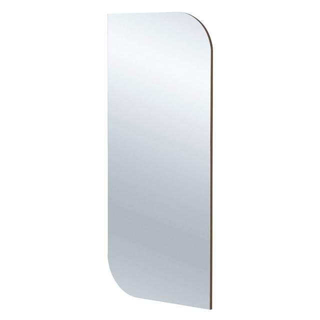 Beberman Manufactured Wood Asymmetrical Mirror Brayden Studio Finish: Gold on Productcaster.