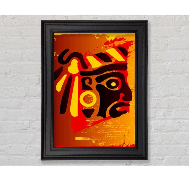 Tribal Face Framed Print Latitude Vive Size: 29.7cm H x 42cm W on Productcaster.