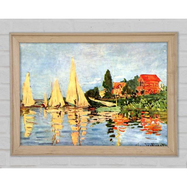 Monet Regatta in Argenteuil - Einzelner Bilderrahmen Kunstdrucke Bright Star Größe: 42 cm H x 59,7 cm B x 1,5 cm T on Productcaster.