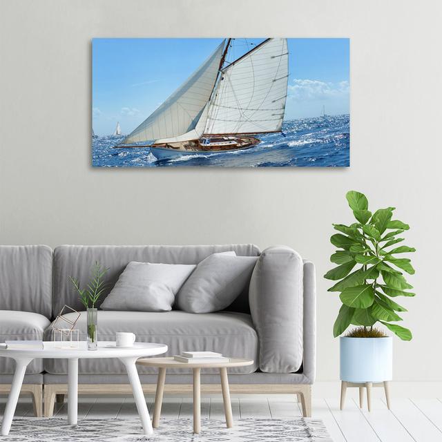 Yacht - Wrapped Canvas Art Prints Breakwater Bay on Productcaster.