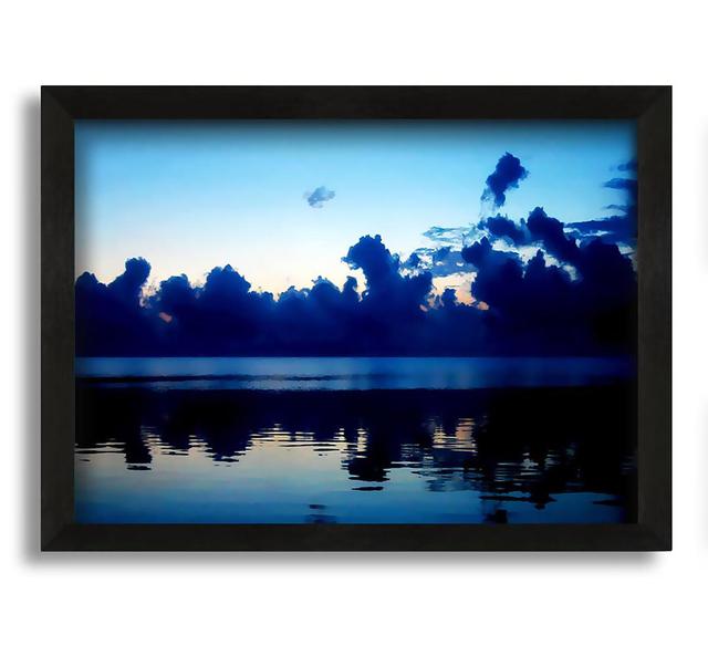 Blue Ocean Skies at Daybreak - Picture Frame Graphic Art on Canvas Highland Dunes Size: 21cm H x 30cm W x 10cm D on Productcaster.