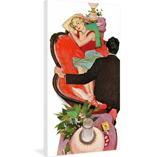 Lonely Honeymoon by Joe de Mers - Wrapped Canvas Painting Print East Urban Home Size: 91cm H x 46cm W on Productcaster.