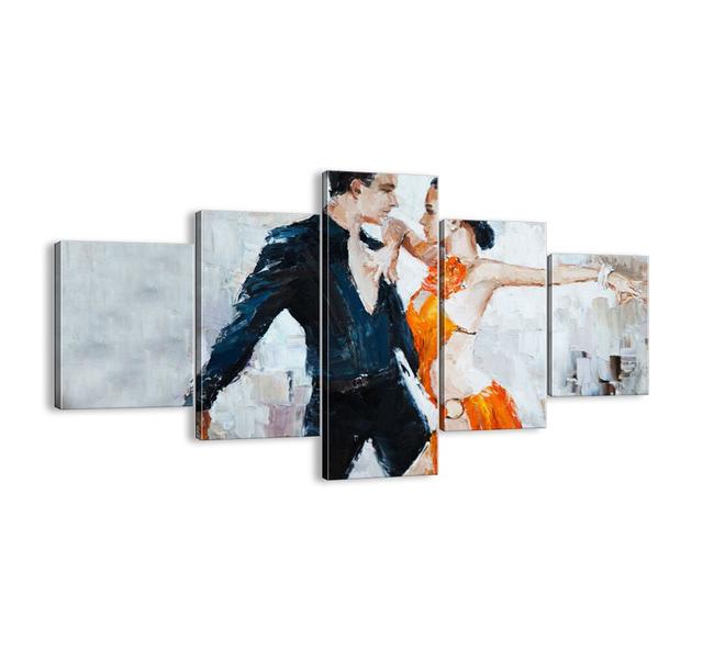 Dirty Dancing - 5 Piece Unframed Painting Print Set on Canvas Brayden Studio Size: 70cm H x 125cm W x 1.8cm D on Productcaster.