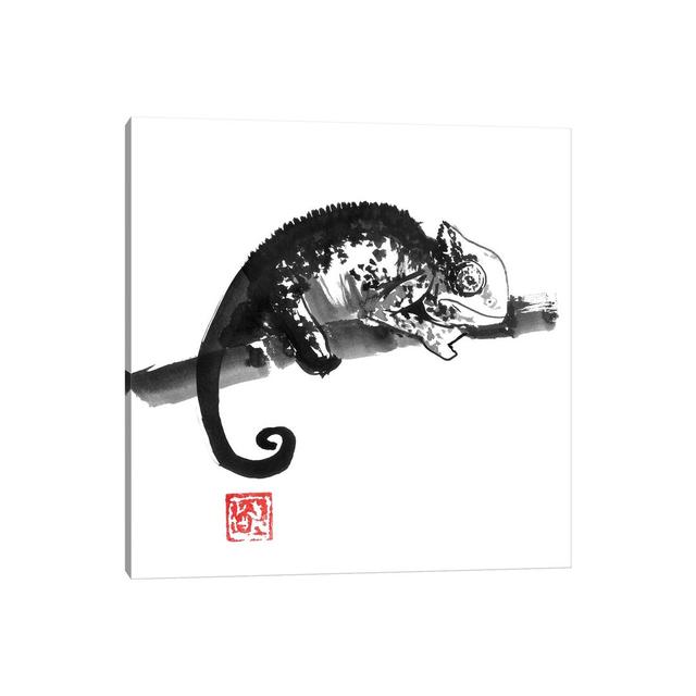 Chameleon - Print on Canvas Bloomsbury Market Format: Wrapped Canvas, Size: 93.98cm H x 93.98cm W x 3.81cm D on Productcaster.