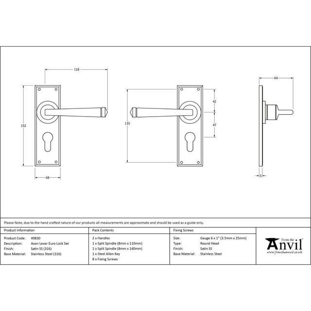 Türgriff From The Anvil Ausführung: Satiniert on Productcaster.