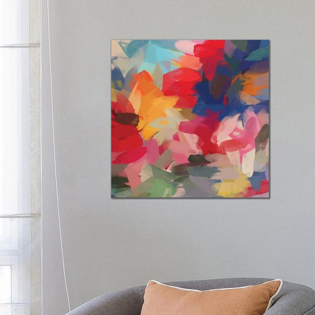 Colorful Chaos by Irena Orlov - Wrapped Canvas Gallery-Wrapped Canvas Giclée Metro Lane Size: 66.04cm H x 66.04cm W x 1.905cm D on Productcaster.