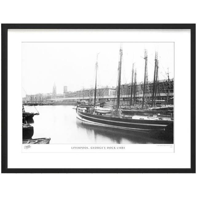 'Liverpool, George's Dock C1881' by Francis Frith - Picture Frame Photograph Print on Paper The Francis Frith Collection Size: 40cm H x 50cm W x 2.3cm on Productcaster.