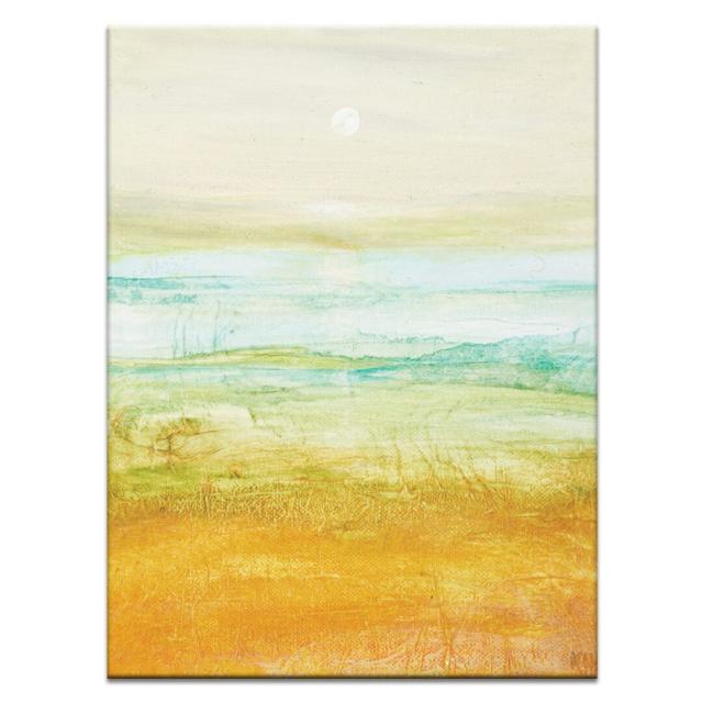 'Mid Summer Moon' Painting on Canvas East Urban Home Size: 102cm H x 76cm W, Format: Wrapped Canvas on Productcaster.