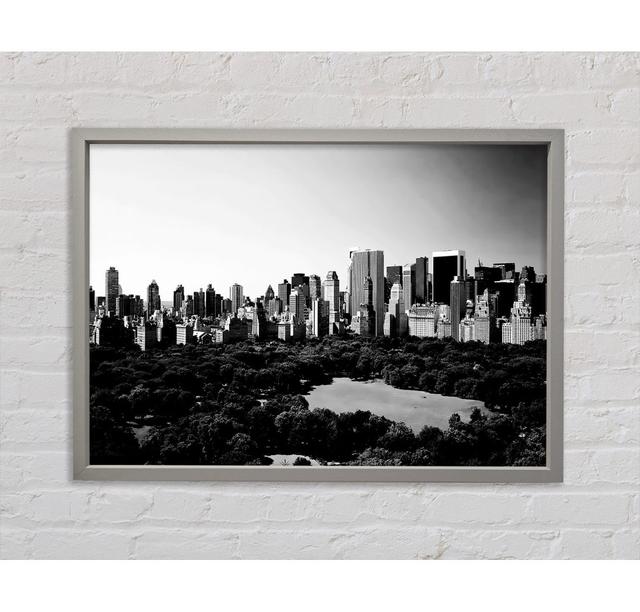 New York City Central Park von oben - Einzelbildrahmen Kunstdrucke auf Leinwand Bright Star Größe: 100 cm H x 141,4 cm B x 3,3 cm T on Productcaster.