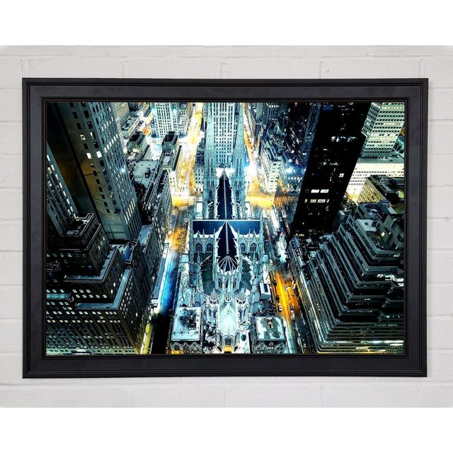 St Patricks Cathedral New York - Single Picture Frame Art Prints Ebern Designs Size: 29.7cm H x 42cm W x 1.5cm D on Productcaster.