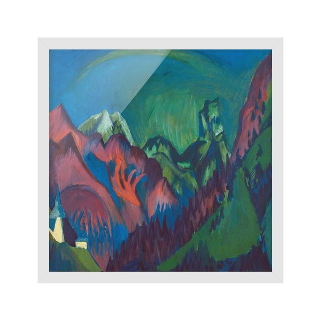 Zügenschlucht Bei Monstein by Ernst Ludwig Kirchner - Picture Frame Painting Union Rustic Frame Option: White Framed, Size: 50cm H x 50cm W x 2cm D on Productcaster.