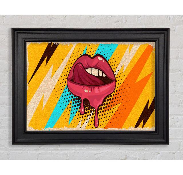 Lips Of Lightning - Print Canora Grey Size: 42Cm H x 59.7cm W x 8cm D on Productcaster.